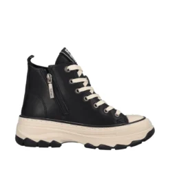 Sneakers Alte Donna Nere e Bianche