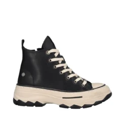 Sneakers Alte Donna Nere e Bianche