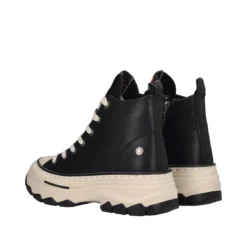 Sneakers Alte Donna Nere e Bianche