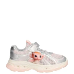 Sneakers Bambina Argento con Luci