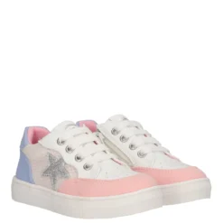 Sneakers Bambina Bianche, Azzurre e Rosa