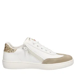 Sneakers Bambina Bianche e Oro