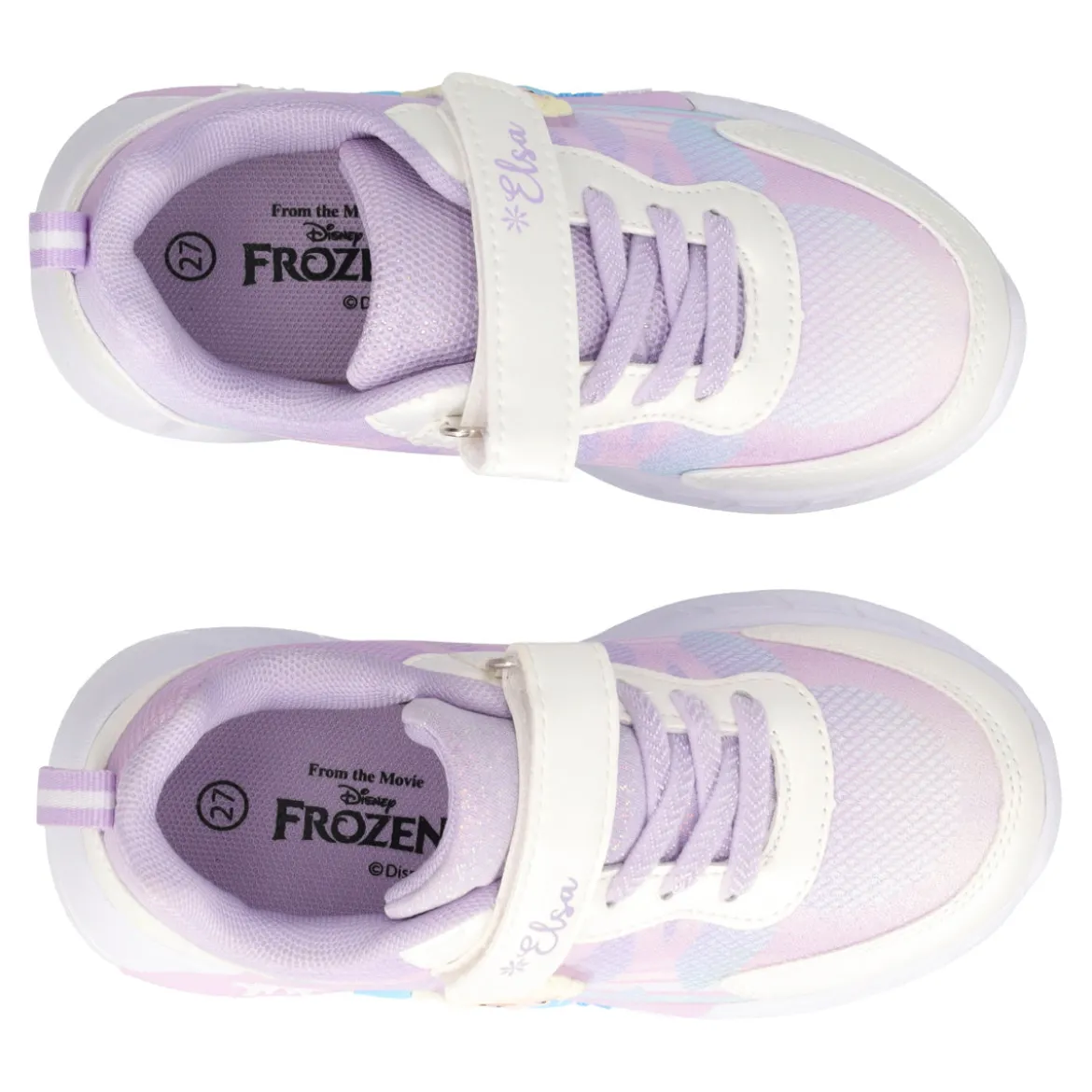 Sneakers Bambina Frozen Lilla con Luci