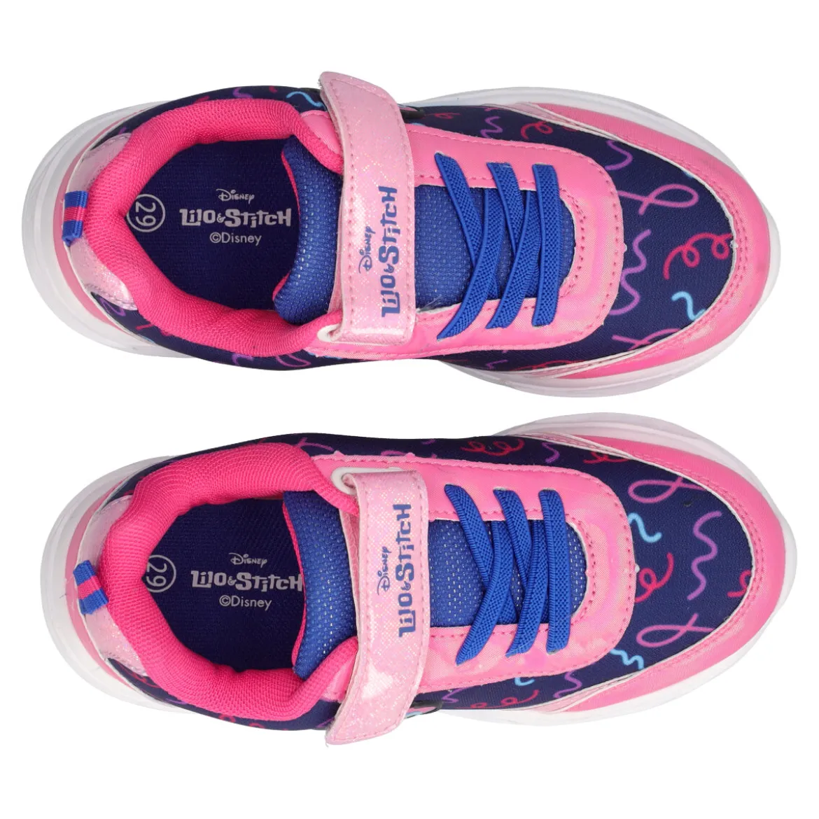 Sneakers Bambina Fuxia e Blu Stitch