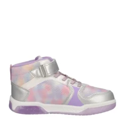 Sneakers Bambina Lilla e Argento con Luci