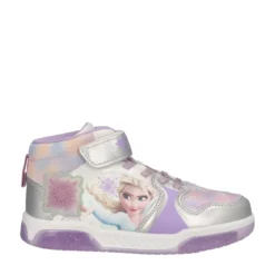 Sneakers Bambina Lilla e Argento con Luci