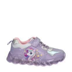 Sneakers Bambina Lilla Unicorn con Luci
