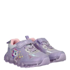Sneakers Bambina Lilla Unicorn con Luci
