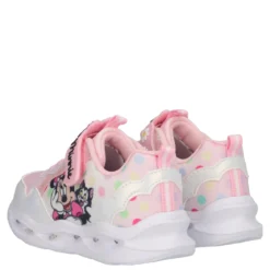 Sneakers Bambina Minnie Rosa e Bianche con Luci