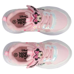 Sneakers Bambina Minnie Rosa e Bianche con Luci