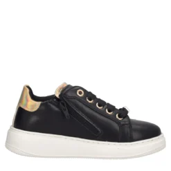 Sneakers Bambina Nere e Oro
