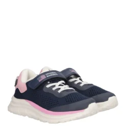 Sneakers Bambina Nere e Rosa