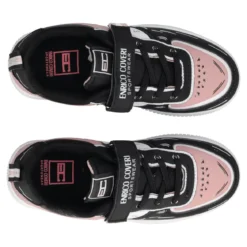 Sneakers Bambina Rosa, Bianche e Nere