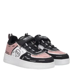 Sneakers Bambina Rosa, Bianche e Nere