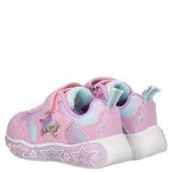 Sneakers Bambina Rosa e Lilla con Luci