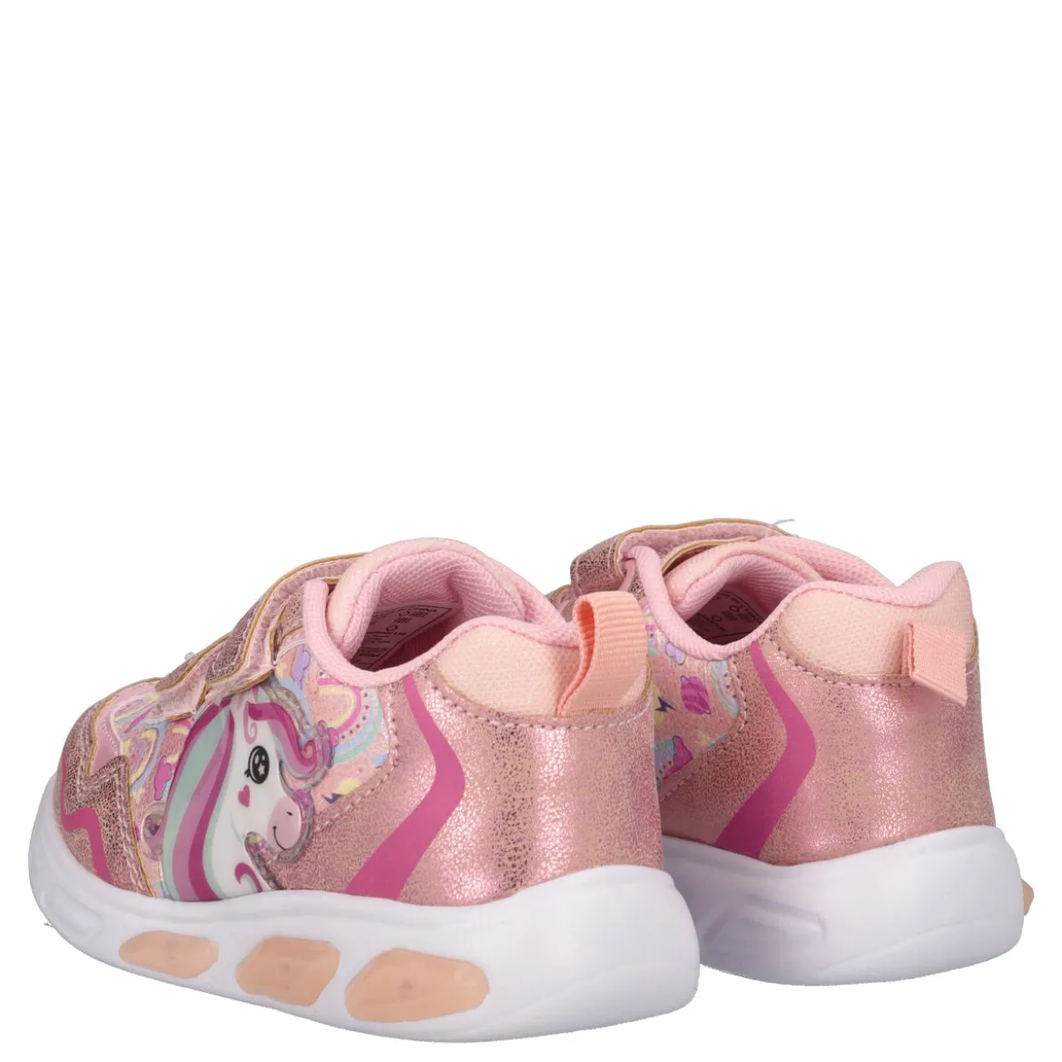 Sneakers Bambina Rosa Unicorn con Luci