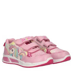 Sneakers Bambina Rosa Unicorn con Luci