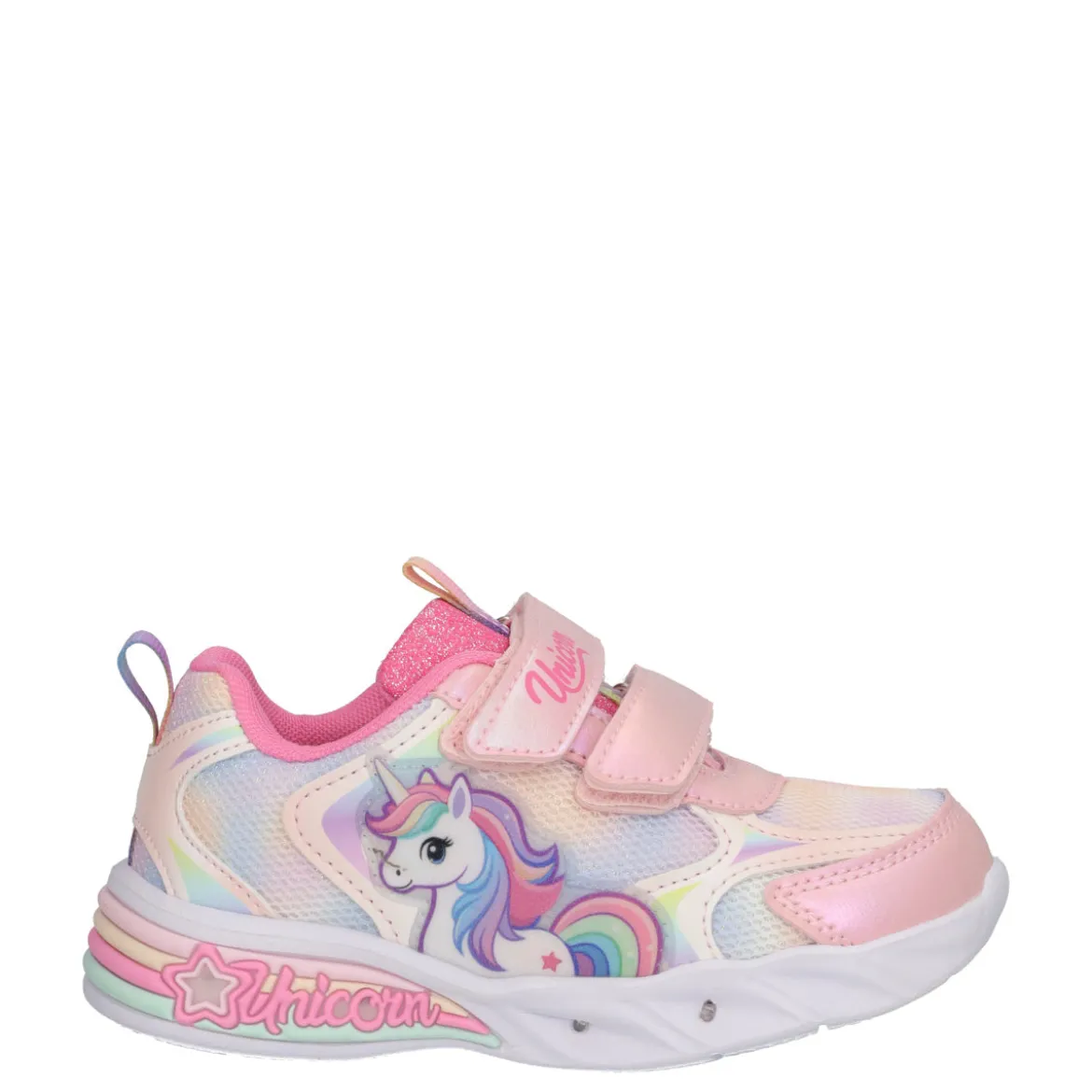 Sneakers Bambina Unicorn Rosa con Luci