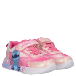 Sneakers Bambine Stitch Rosa con Luci