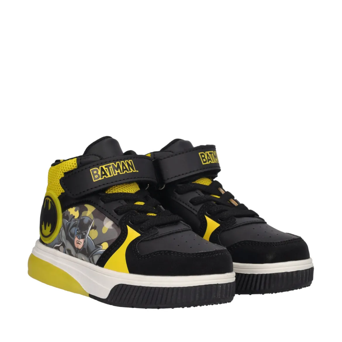 Sneakers Bambini Gialle e Nere di Batman con Luci