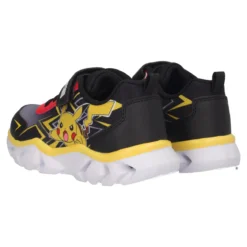 Sneakers Bambini Nere, Gialle e Rosse, Pokémon con Luci