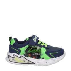 Sneakers Bambino Blu e Verde con Luci