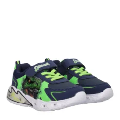 Sneakers Bambino Blu e Verde con Luci