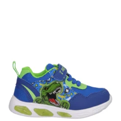 Sneakers Bambino Dinosaur Blu con Luci