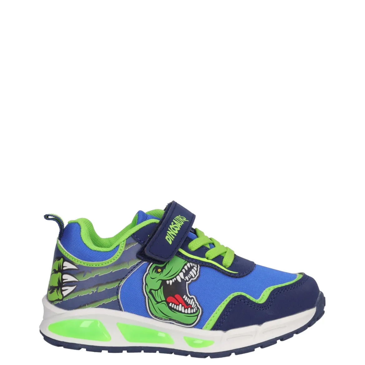 Sneakers Bambino Dinosaur Blu con Luci