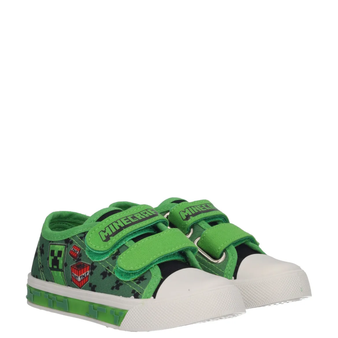 Sneakers Bambino Minecraft Verdi con Luci