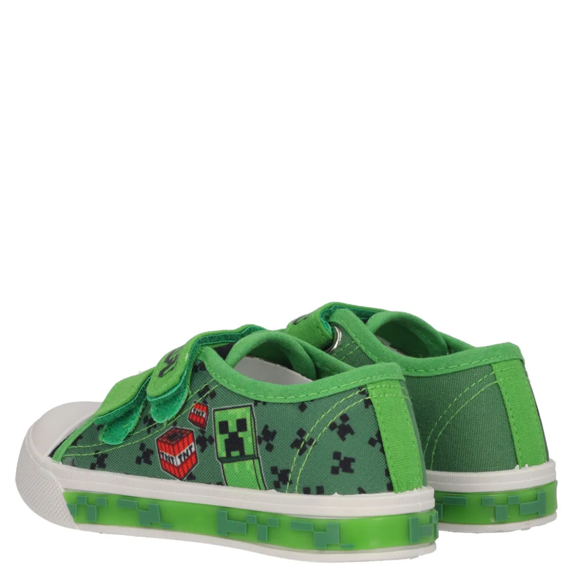 Sneakers Bambino Minecraft Verdi con Luci
