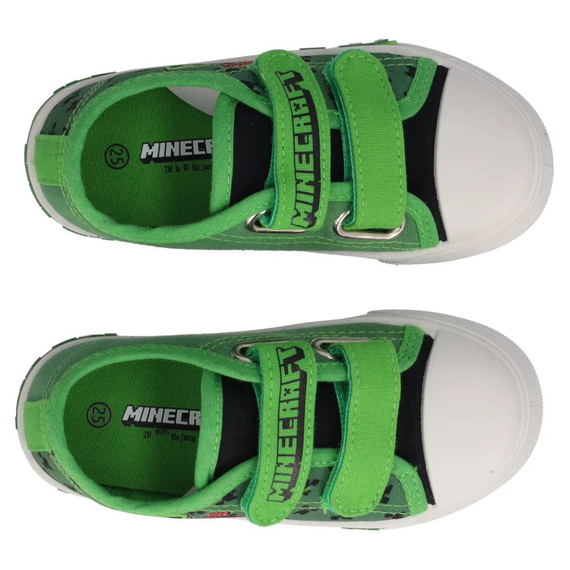 Sneakers Bambino Minecraft Verdi con Luci