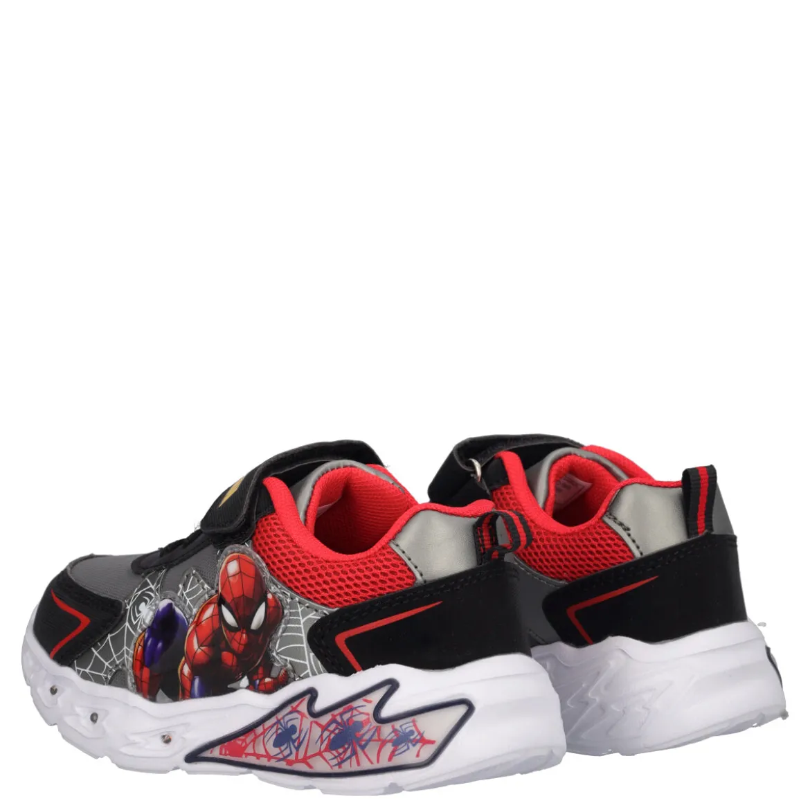 Sneakers Bambino Nere e Rosse Spider-Man con Luci