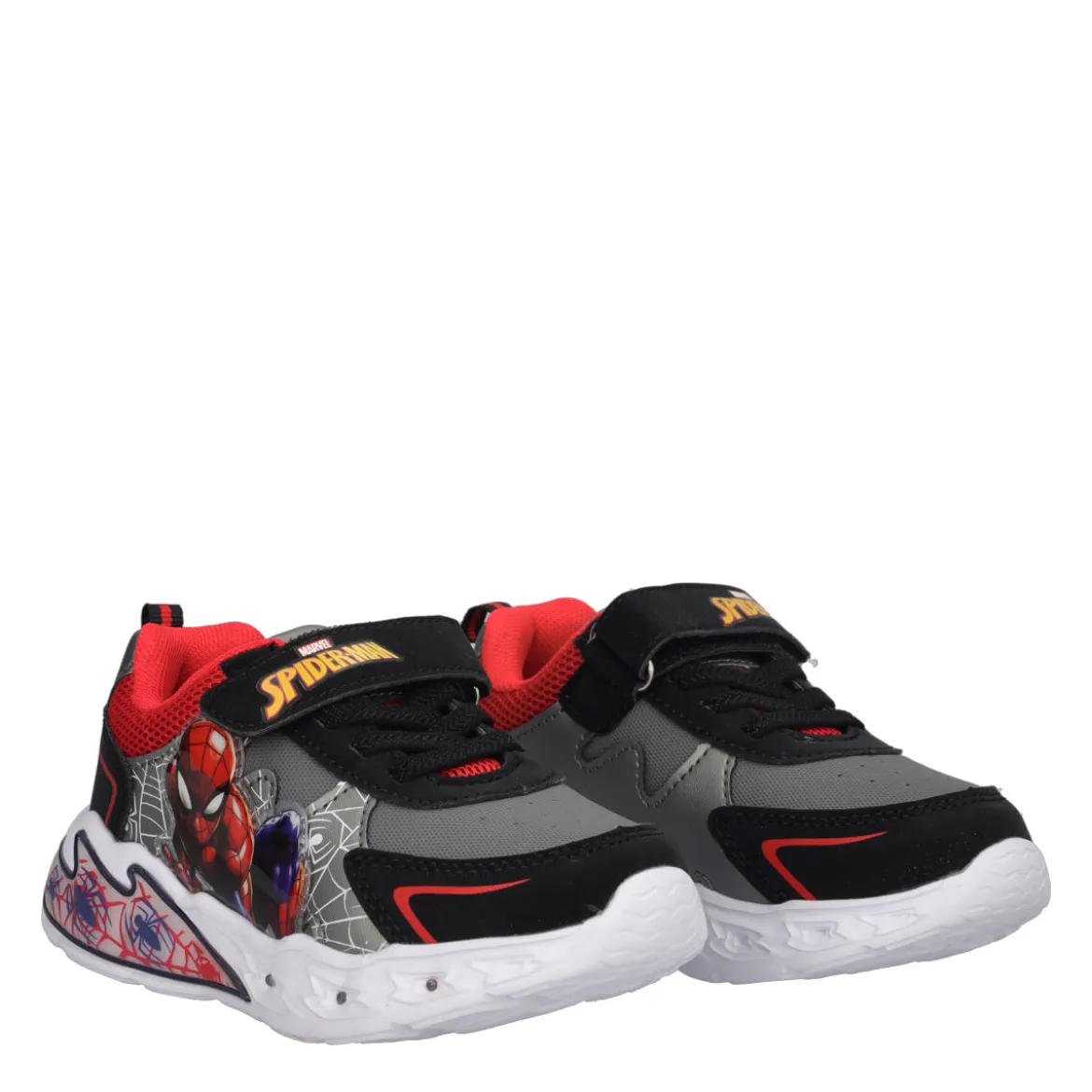 Sneakers Bambino Nere e Rosse Spider-Man con Luci