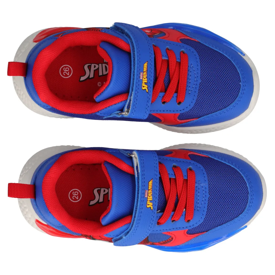 Sneakers Bambino Rosse e Blu Spider-Man con luci