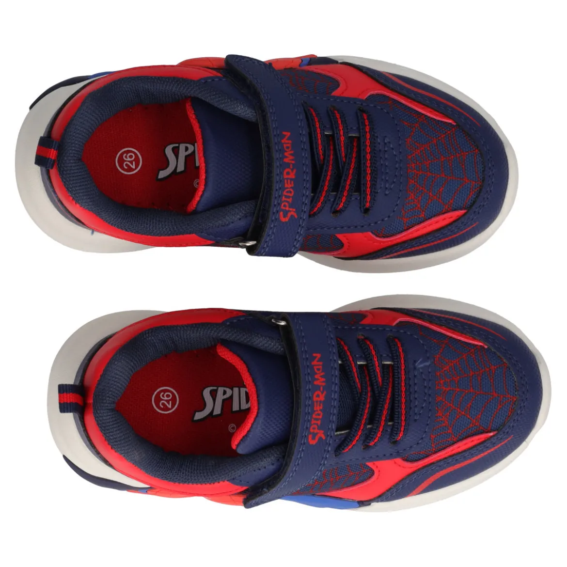 Sneakers Bambino Rosse e Blu Spider-Man con Luci