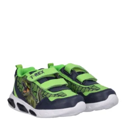 Sneakers Bambino Verdi T-Rex con Luci