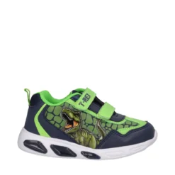 Sneakers Bambino Verdi T-Rex con Luci