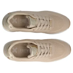 Sneakers Donna Beige con Zeppa