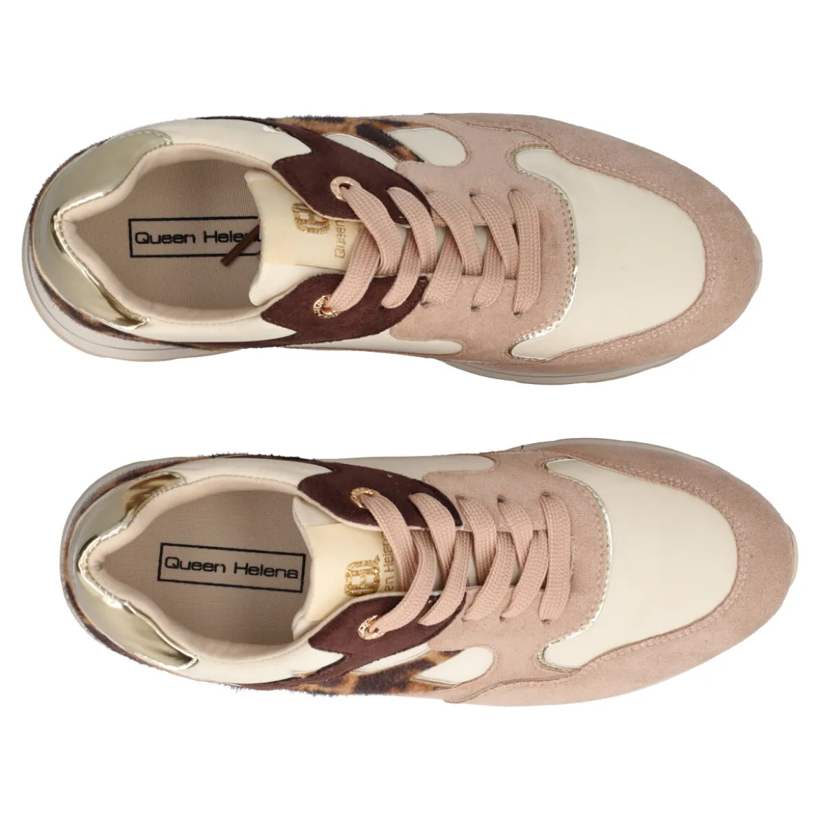 Sneakers Donna Beige e Animalier