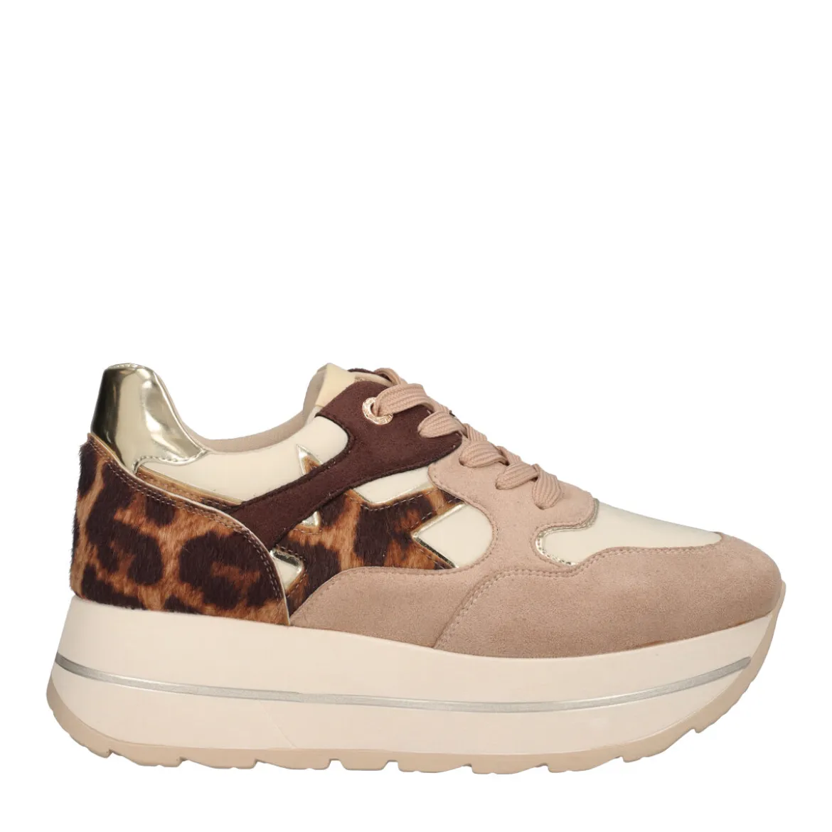 Sneakers Donna Beige e Animalier