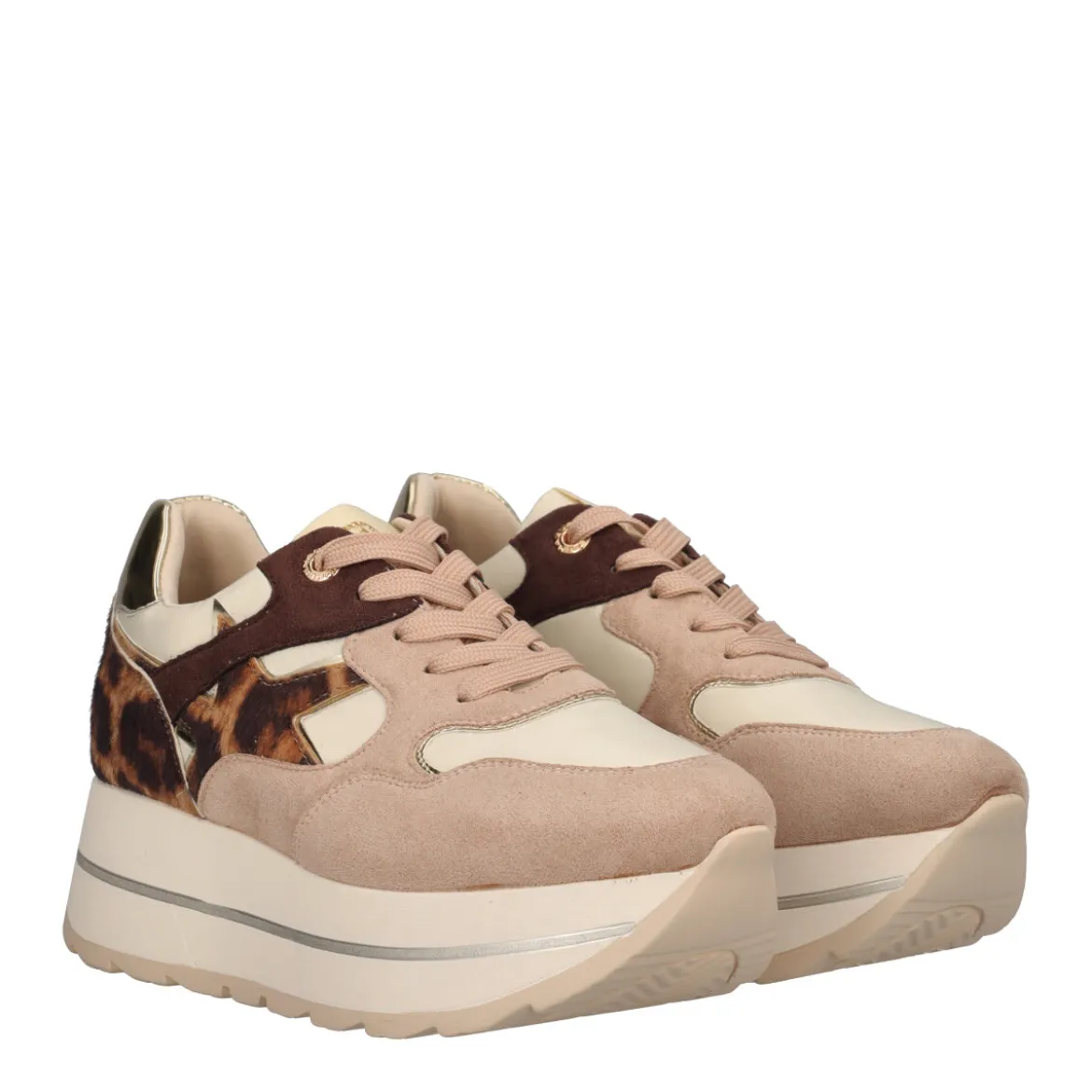Sneakers Donna Beige e Animalier