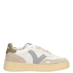 Sneakers Donna Beige, Verdi e Bianche