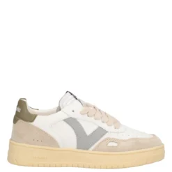 Sneakers Donna Beige, Verdi e Bianche