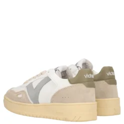 Sneakers Donna Beige, Verdi e Bianche