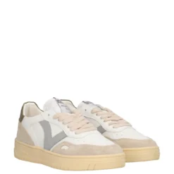 Sneakers Donna Beige, Verdi e Bianche