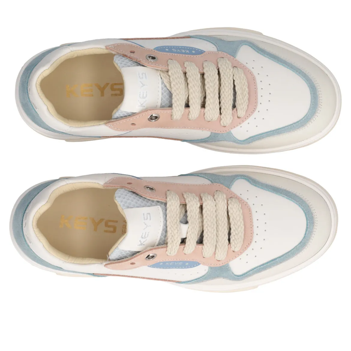 Sneakers Donna Bianche, Azzurre e Rosa