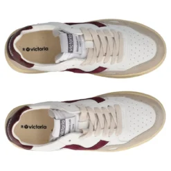 Sneakers Donna Bianche, Beige e Bordeaux