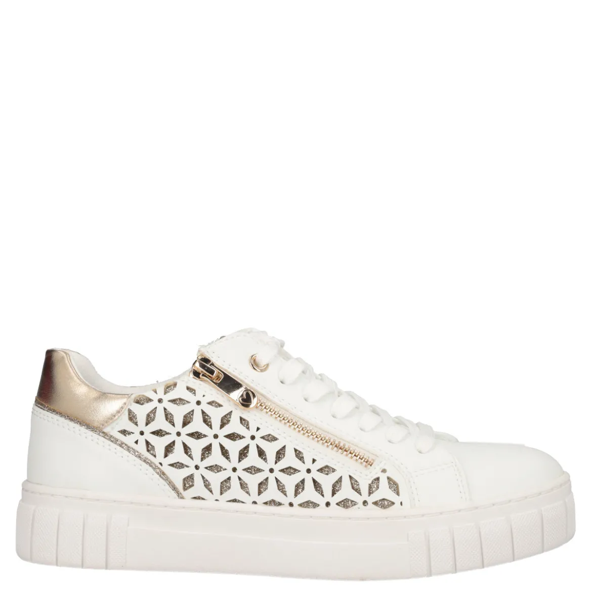 Sneakers Donna Bianche e Oro