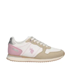 Sneakers Donna Bianche, Rosa e Beige